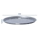 image 3 of 1 x 33cm Non-Stick Easy to Use Large Round Pizza Oven Tray Fridge & Freezer Safe Silver