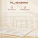 image 3 of HOMCOM 4ft6 Double Bed Frame, Metal Platform Bed frame with Tall Headboard, Footboard and Steel Slat Support, No Box Spring Needed, Easy Assembly, White