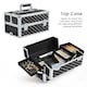 image 5 of Yaheetech 3-in-1 Portable Rolling Cosmetic Organizer Black