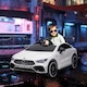 image 2 of AIYAPLAY Mercedes-Benz AMG CLA 45 Licensed 12V Ride on Car w/ Music - White
