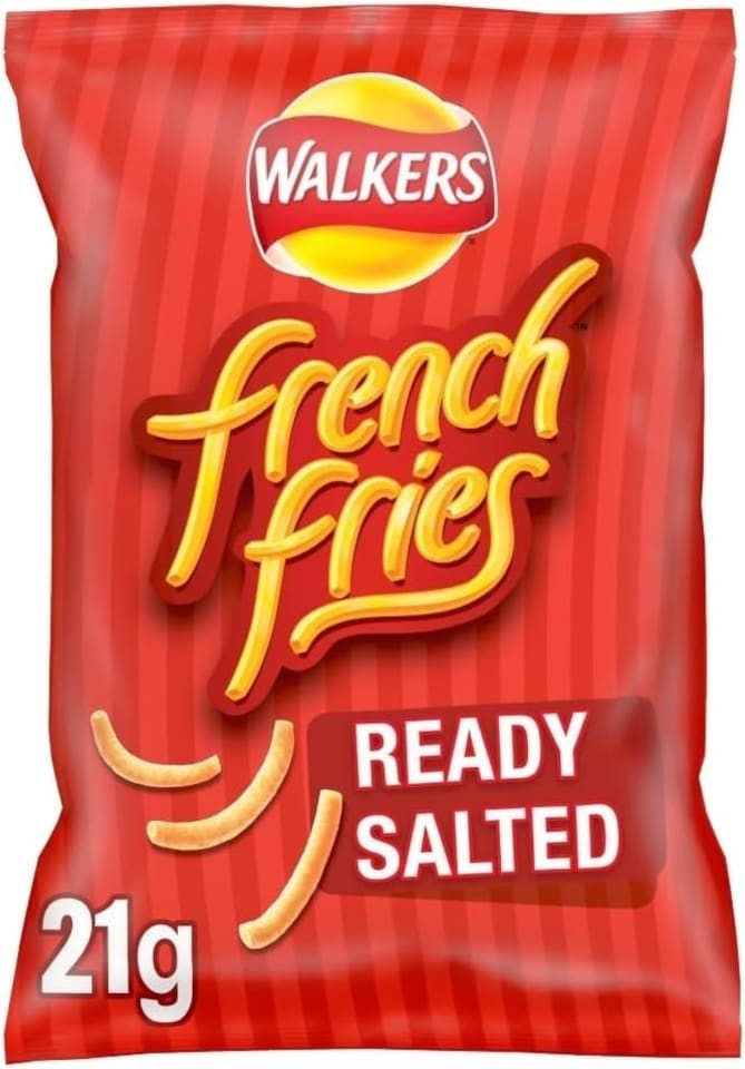 image 1 of Walkers French Fries Ready Salted Snacks Crisps 21g (Case of 32)