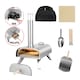 image 1 of George Foreman GFWPPO2SSPC Pizza Oven Stainless Steel 16" Wood Pellet with Paddle & Carry Bag