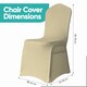 image 2 of Chair Cover Spandex Polyester Stretch, Flat Dining Slipcovers - 10pcs