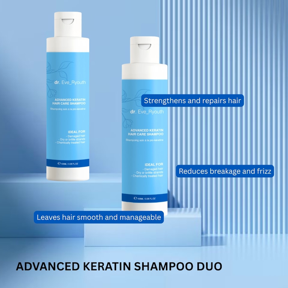 image 1 of Dr. Eve_Ryouth 2 X Advanced Keratin Hair Care Shampoo 100ml