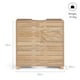 image 5 of VonHaus Chester Under Sink Bathroom Cabinet in Oak Effect