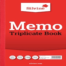 Triplicate Memo Book 8.25"x5" (210 x 127mm)