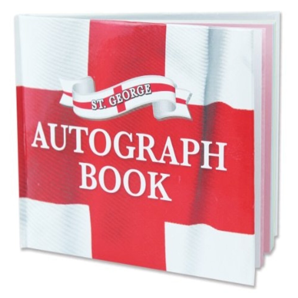 image 1 of St George's England Design Autograph Book