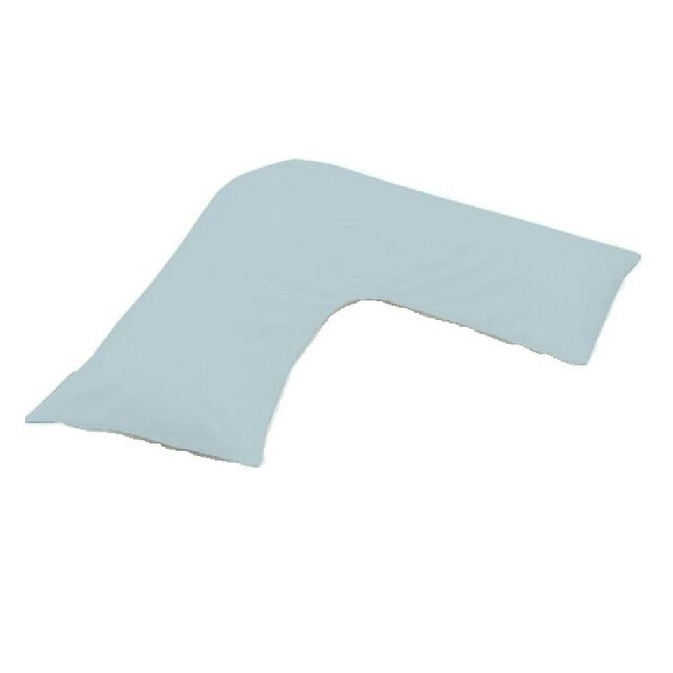 Belledorm Easycare Percale V-Shaped Orthopaedic Pillowcase - Duck Egg - One Size