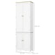 image 5 of HOMCOM Freestanding 4-Door Kitchen Cupboard, Storage Cabinet Organizer with 4 Shelves, 183cm, White