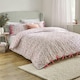 image 1 of Wylder Hannah Floral 100% Cotton Single Duvet Cover Set Pink | Single