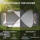image 3 of Outsunny 2 Room Camping Tent with Waterproof Rainfly & Screen Panels Yellow 