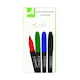 image 2 of Pack of 10 Assorted Colour Permanent Markers Bullet Tip Fine