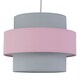 image 3 of Pair of Pink and Grey Two Tier Light Shades Grey | Pink