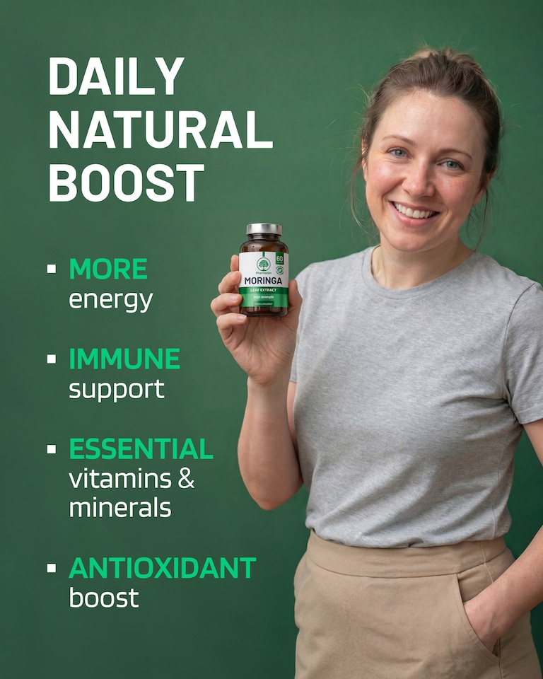 image 1 of PharmaZen Moringa Leaf Extract 2000mg 60 Capsules