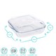 image 7 of Argon Tableware Square Glass Oven Dishes with Lid - 24cm x 21cm - Pack of 2 | Clear | Clear | 24cm x 21cm