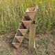 image 6 of 5 Tier Stepped Wooden Garden Flower & Herb Planter - Pack of 2