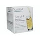 image 6 of Mikasa Champagne Flute Set Clear Stemless Crystal 266ml Set of 4