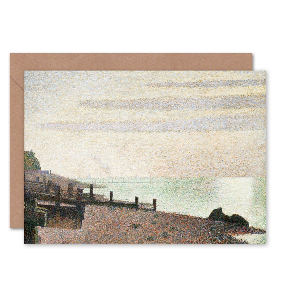 image 1 of Georges Pierre Seurat Mouth Seine Honfleur Art Card