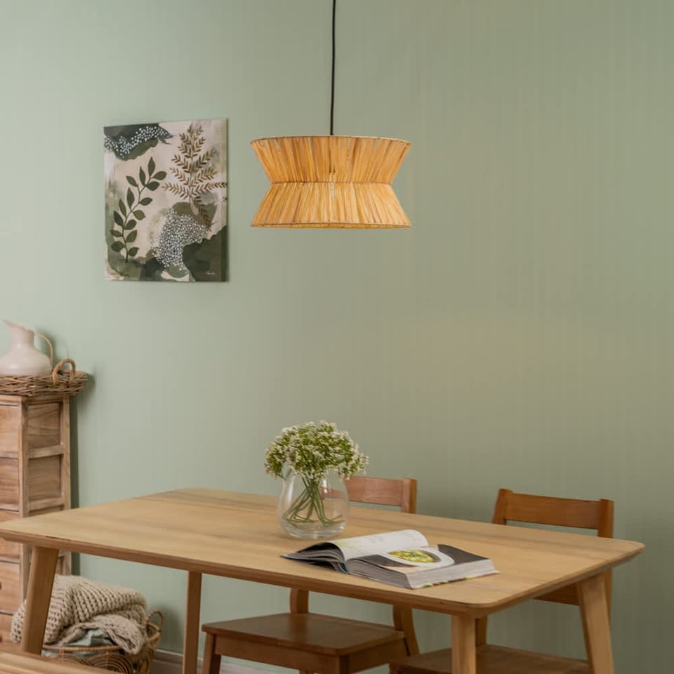 image 1 of ValueLights Maddie Paper Card Tapered Ceiling Pendant Shade | Brown