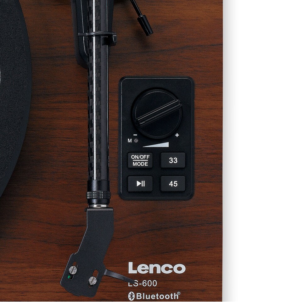 image 1 of LENCO LS-600WA - Record player with built-in amplifier and Bluetooth plus 2 external speakers