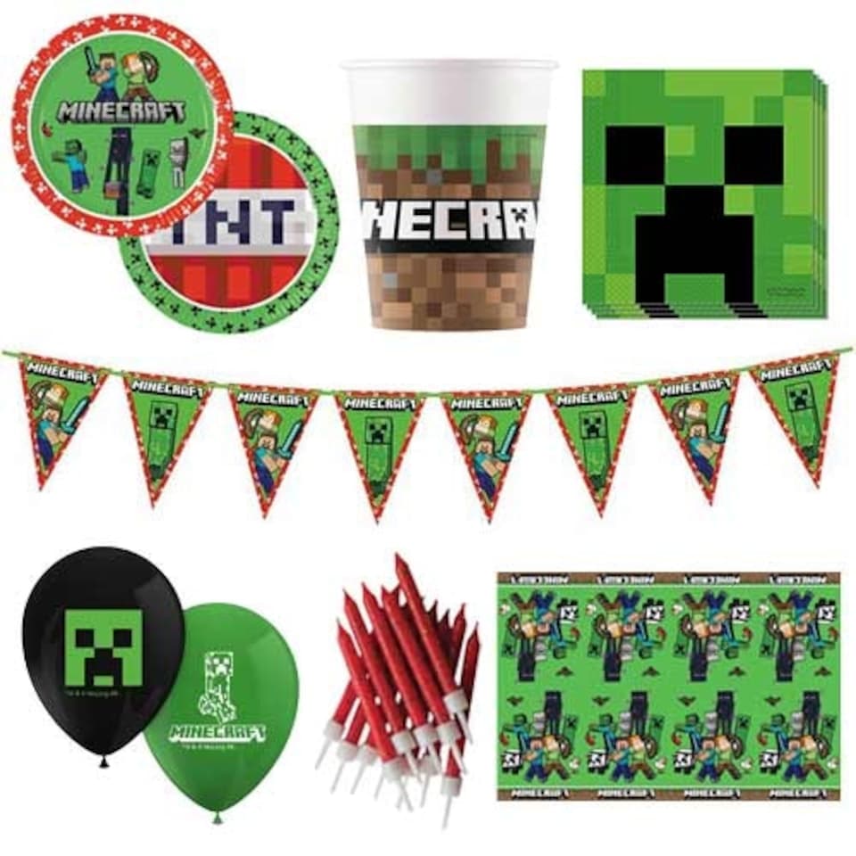 Minecraft 8 Person Deluxe Party Pack