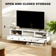 image 4 of HOMCOM TV Unit, TV Cabinet for up to 75", with Drawers, Shelves, White White