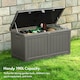 image 3 of VonHaus Garden Storage Box 190L Weatherproof with Lockable Lid Grey