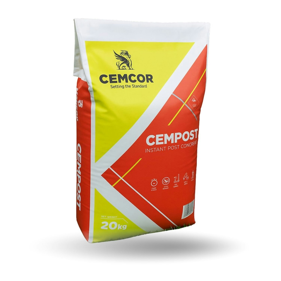 image 1 of Cempost Postcrete Fast Setting Concrete for Fence & Gate Posts - 1 x 20kg