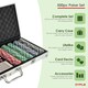 image 8 of Oypla Poker Set - 500 Piece Texas Hold Em Complete With Chips, Cards, Dice, And Casino Style Case
