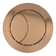 image 6 of SPARES2GO Universal Toilet Cistern Dual Flush Push Button Kit for 20mm 40mm 50mm 60mm Lid Hole (Brushed Copper)