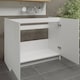 image 3 of JD Greta Kitchen Base Sink Unit 1000mm Cabinet With Doors 100cm - White Matt