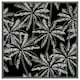 image 3 of White palm trees on black (Picture Frame) Brown | M