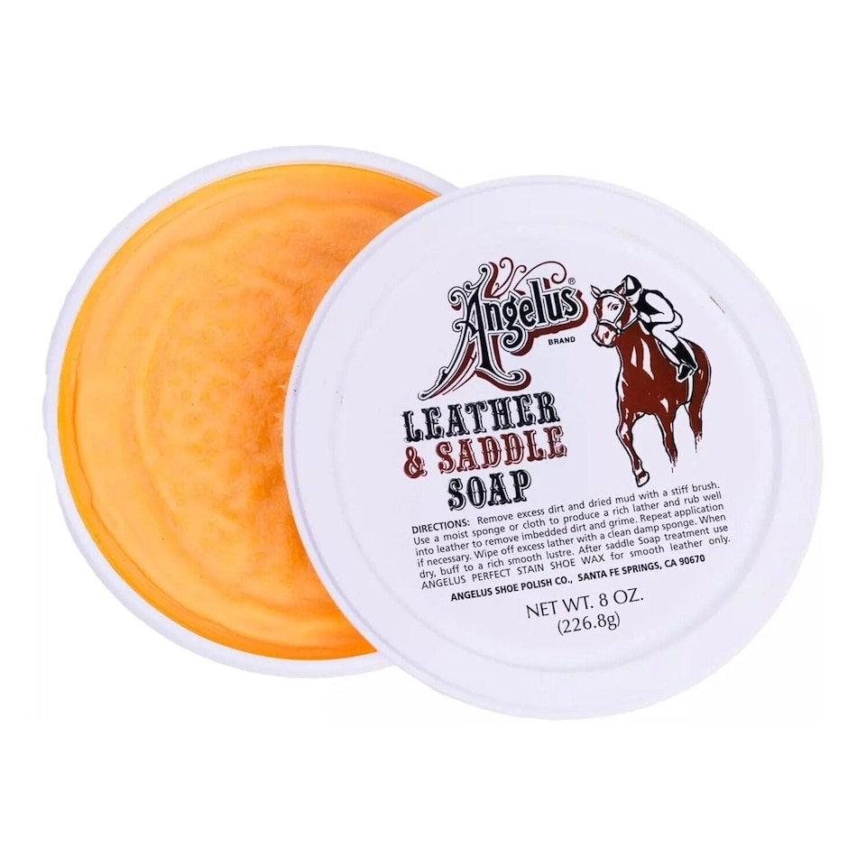 image 1 of Angelus Leather & Saddle Soap Tub - Cleaning & Conditioning 3oz | Clear