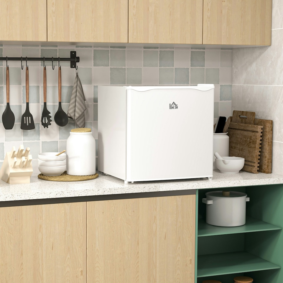 image 1 of HOMCOM 35L Tabletop Freezer with Adjustable Temperature White