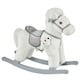image 1 of HOMCOM Kids Plush Ride-On Rocking Horse Toy Rocker with Plush Toy Realistic Sounds for Child 18-36 Months White