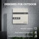 image 8 of HOMCOM Wall Mounted Post Box, Weatherproof Letterbox with Lock, White Black