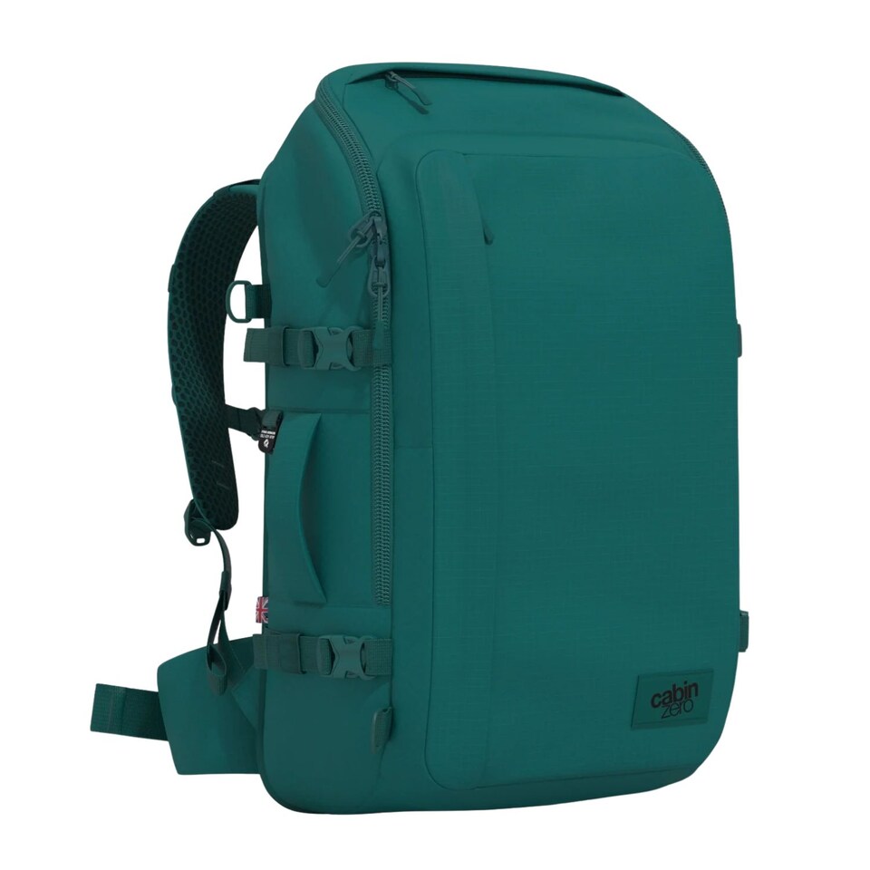 image 1 of CabinZero ADV Backpack 42L, Lightweight Water-Resistant Carry-On Travel Daypack | Green | Kerala Green