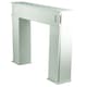 image 5 of Gr8 Home Wooden White Fireplace Surround Mantelpiece Storage Cabinet Shelves Unit Stand