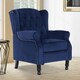 image 1 of Windsor Luxury Pushback Recliner Armchair Blue