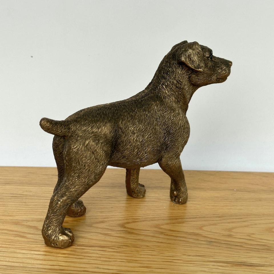 image 1 of Jack Russell Terrier Dog figurine, Leonardo Reflections Bronzed, gift boxed
