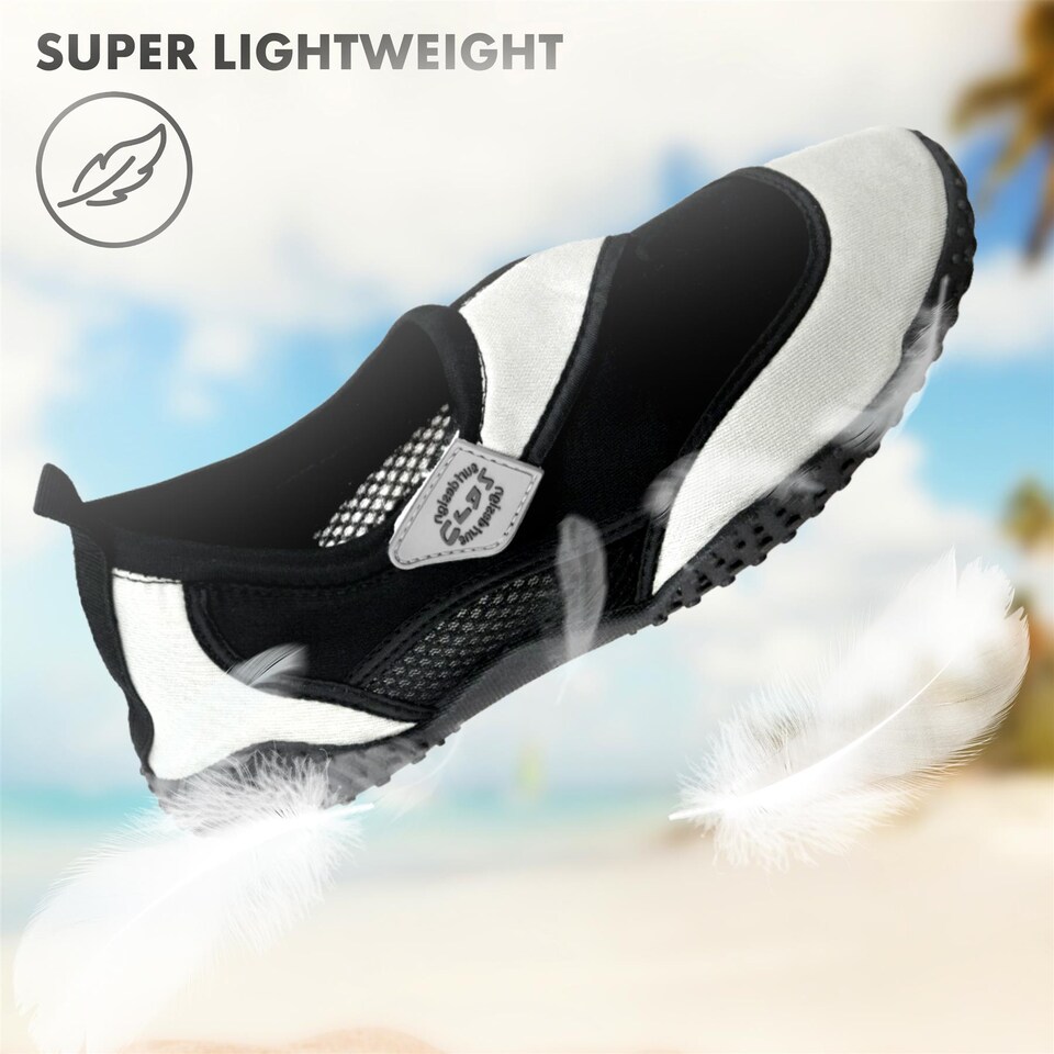 image 1 of GEEZY Unisex Grey Neoprene Slip On Aqua Shoes