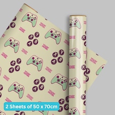 XBOX 2 Sheets & 2 Tags Gift Wrap