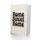 image 2 of Home Sweet Home Retro Rainbow Font Typography Housewarming Greeting Card