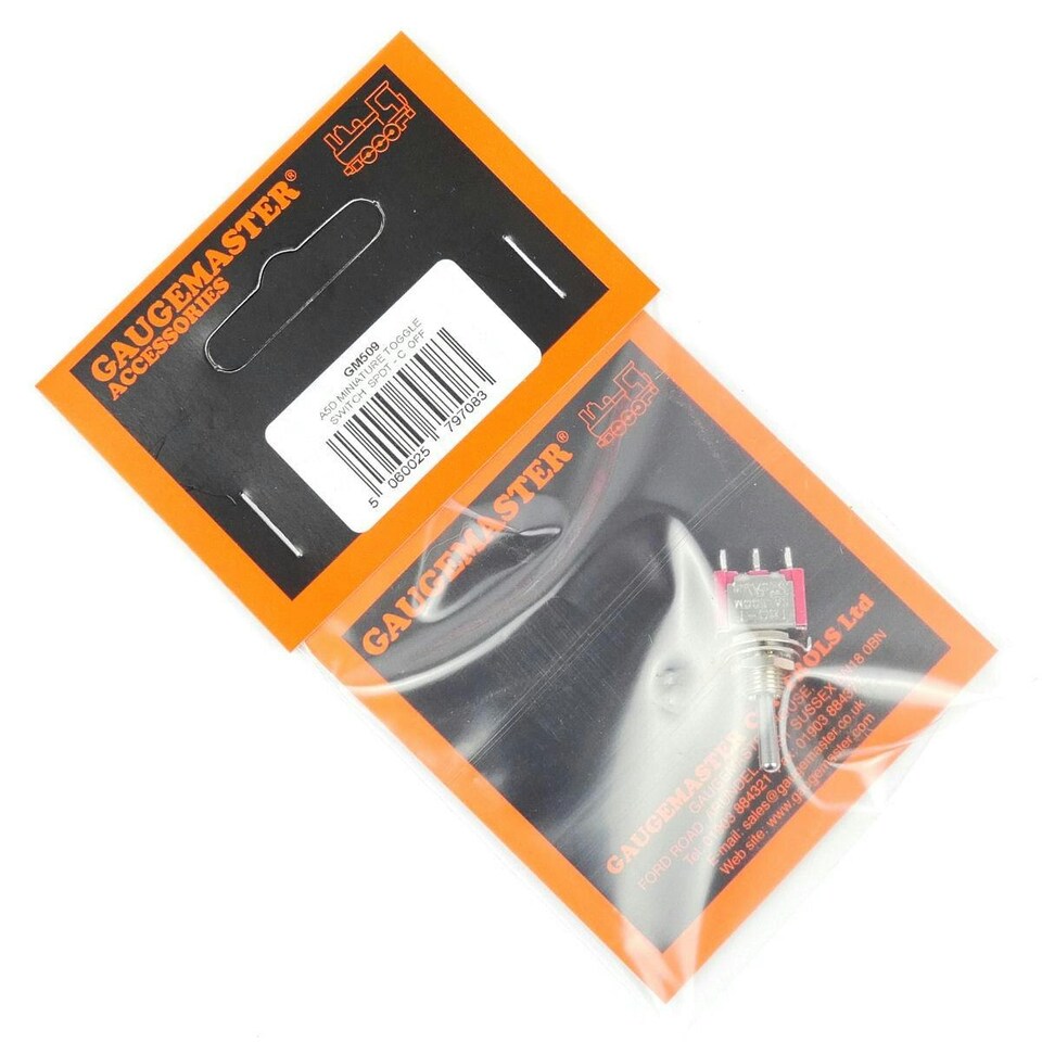 image 1 of Gaugemaster Electric SPDT Centre Off Mini Toggle Switch