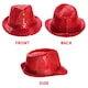 image 5 of Red Accessory Set - Sequin Trilby & Bow Tie Red | One Size