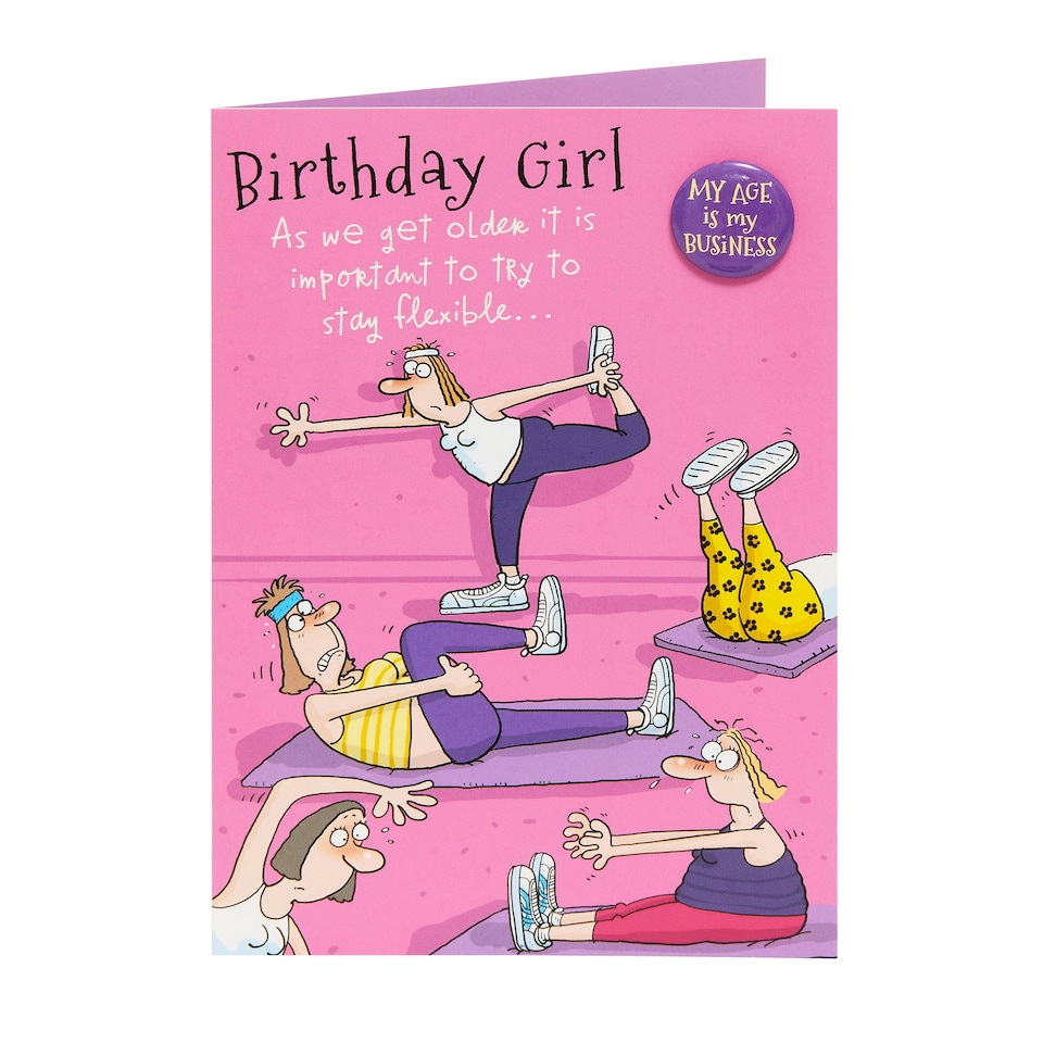 image 1 of Birthday Card for Her/Friend | Funny Flexible Design