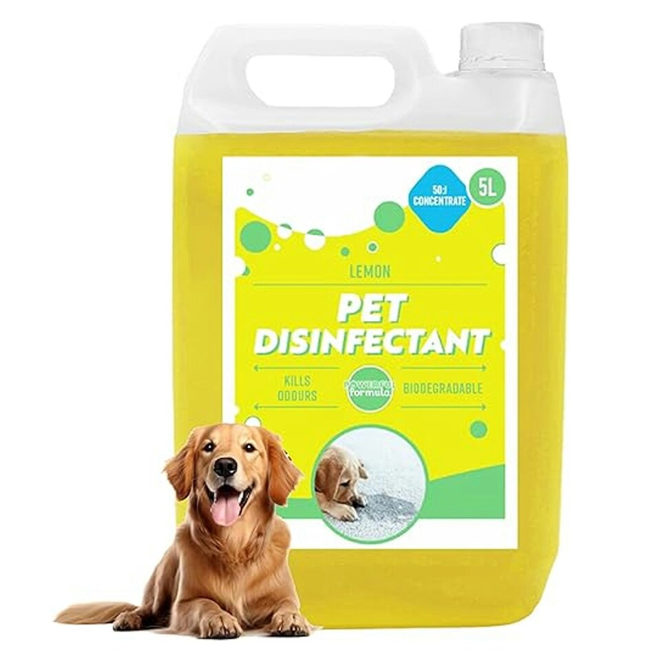 image 1 of 2 x Lemon 5L Powerful Concentrated Disinfectant Breaks Down Unwanted Odours Linen Fresh Fragrance