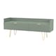 image 4 of Bexley 2 Drawer TV Console Unit in Reed Green (Ready Assembled) | Green | Reed Green