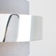 image 1 of ValueLights Modern Grey And Chrome Cylinder Ceiling Pendant Light Shade