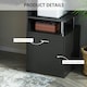 image 4 of HOMCOM Wood Computer Desk Laptop Workstation Drawer Shelf for Home Office